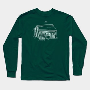 Lincoln Log Cabin Long Sleeve T-Shirt